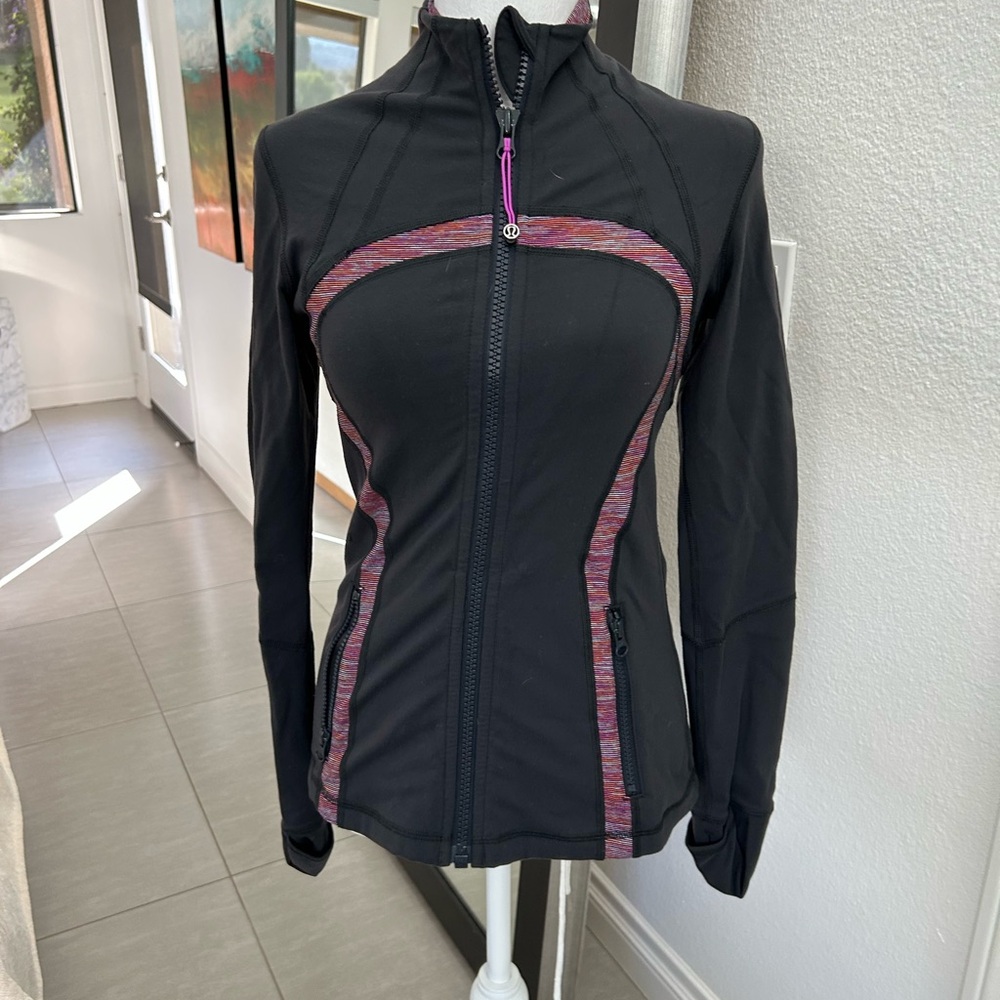 Lululemon Athletica Black and Pink Performance Jacket